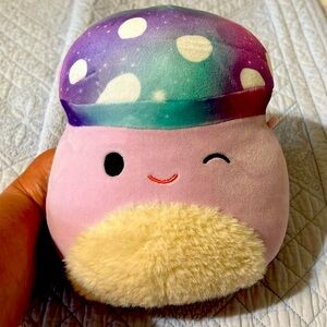 Mushroom squishmallow purple